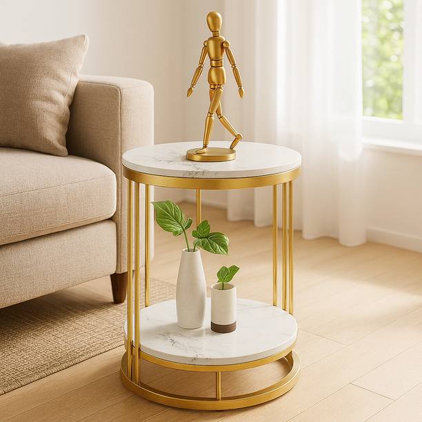 Remarkable Modern Round Side Table, End Table, Bedside Table for Living Room, Bedroom Solid Wood Coffee Table