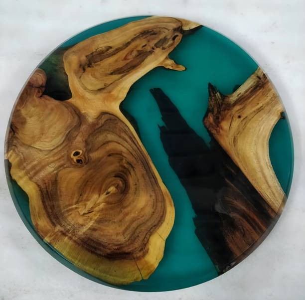 CaromStudios Handmade Epoxy Resin Coffee Table (Living Room, Bedroom, Dining Room) Solid Wood Coffee Table