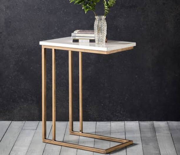 ABU ENTERPRISES Stainless steel side table Stone Coffee Table