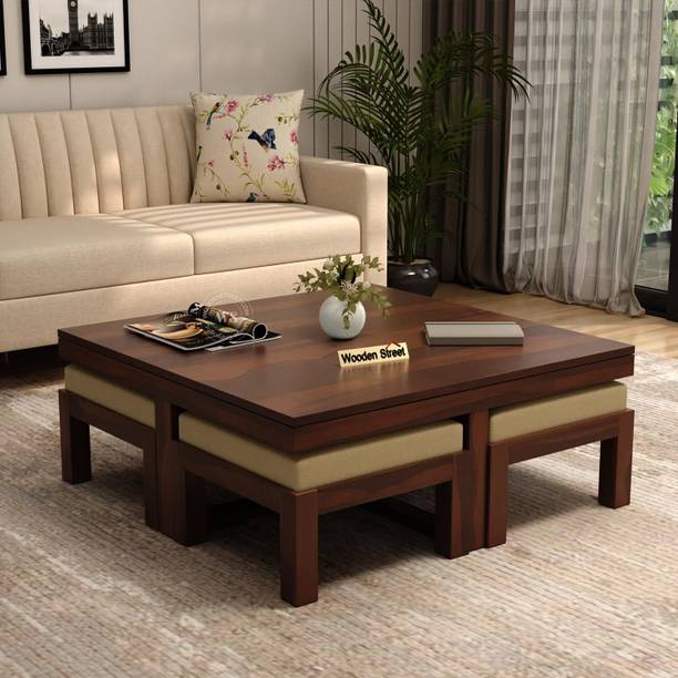 Wooden Street Warren Sheesham Wood Coffee Table For Living Room Solid Wood Coffee Table