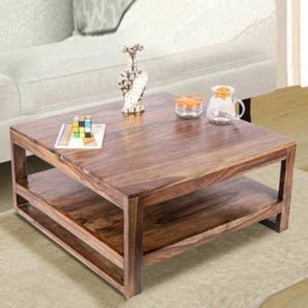 Douceur Furnitures Solid Sheesham Wood Coffee Table For Living Room / Cafe. Solid Wood Coffee Table
