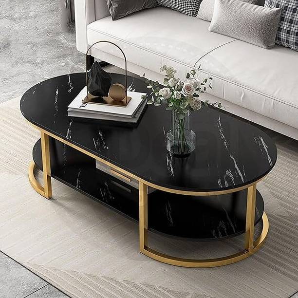 Suhailbrothers Metal Coffee Tables For Living Room Modern Coffee Table Oval Sofa Table Engineered Wood Coffee Table