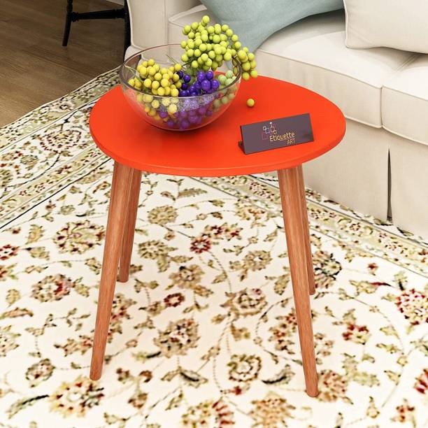 etiquette art Coffee Table-Oval Shaped Wood Coffee Table Home And Living/Office/Bedroom Engineered Wood Coffee Table