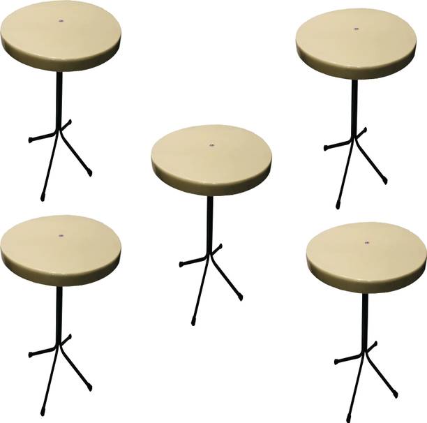 KITHANIA Dining Restaurant Dining Bar Table Easily Foldable and Light Weight Table 5 PC Plastic 4 Seater Dining Table