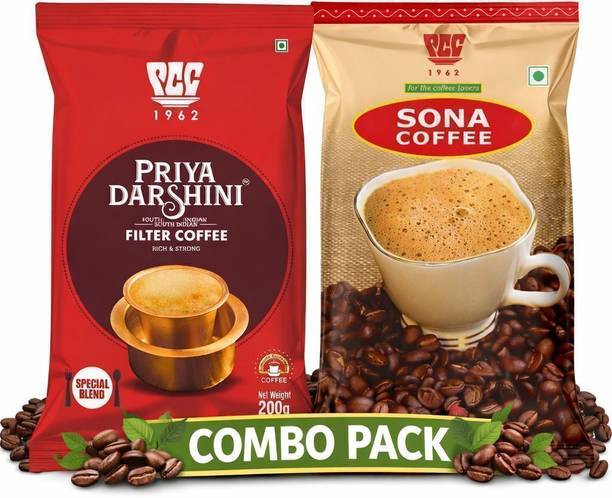 PCC Sona Coffee Authentic South Indian Filter Coffee 80% Coffee 20% Chicory Roast & Ground Coffee
