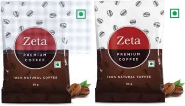 Vestige Zeta Natural Premium Coffee Instant Coffee (2 x 25 g, Pure Flavoured) Filter Coffee