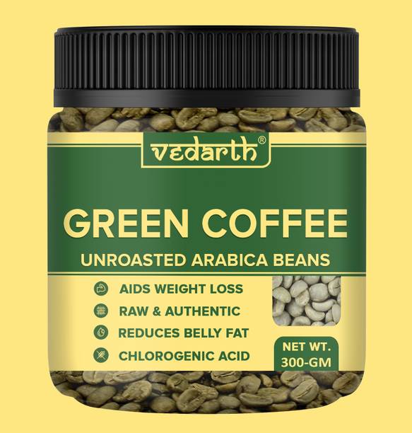 Vedarth Organics Green Coffee Beans with High CGA & |Unroasted Arabica Coffee Beans Coffee Beans