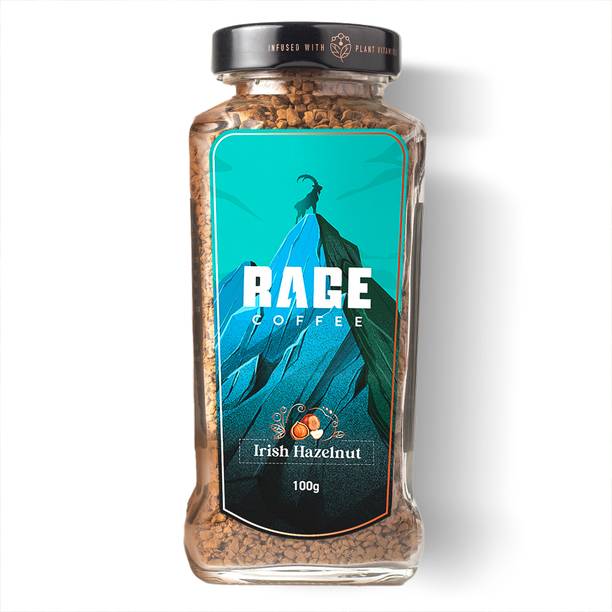 RAGE Coffee 100 Gms Irish Hazelnut Flavour - Premium Arabica Instant Coffee