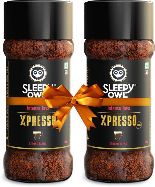 Sleepy Owl ntense Java Xpresso Coffee | Set of 2| 200 gm Instant Coffee