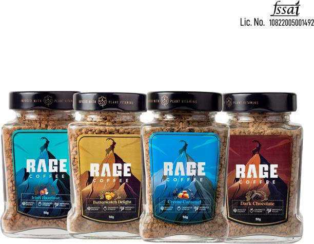 RAGE The Rager's Favourite Coffee Bundle (Pack of 4) Instant Coffee