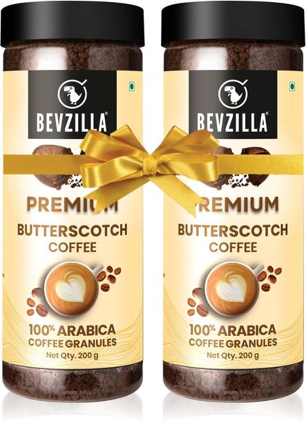 Bevzilla Pack Of 200 Gram x 2 Instant (Butterscotch) Coffee Powder Instant Coffee
