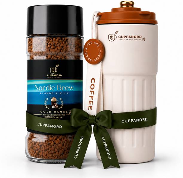 Cuppanord Nordic Brew Flavoured FreezeDried Instant Coffee Rich Aroma|450mlCoffee Mug Gift Instant Coffee