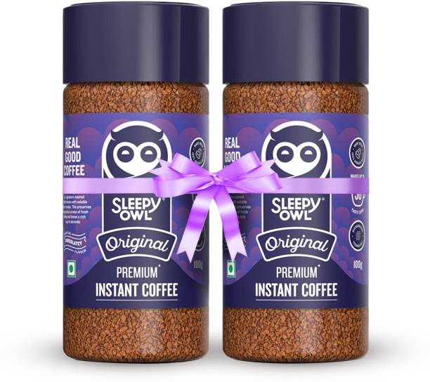 Sleepy Owl Original Premium Instant Coffee - Pack of 2 | 100% Arabica Coffee Instant Coffee