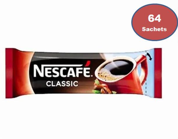 Nescafe Classic Instant Coffee 64 Sachets of 1.1g Insta...