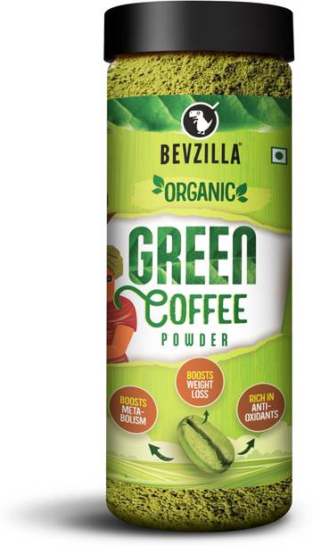 Bevzilla Green Coffee Beans Powder For Weight Loss With Chlorogenic Acid Immunity Booster Instant Coffee