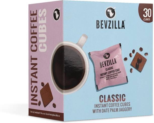 Bevzilla 30 Instant Coffee Cubes Pack with Date Palm Jaggery (Classic) Instant Coffee
