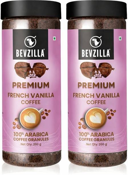 Bevzilla 200 Gram x 2 Vanilla Flavoured Instant Coffee Powder Instant Coffee