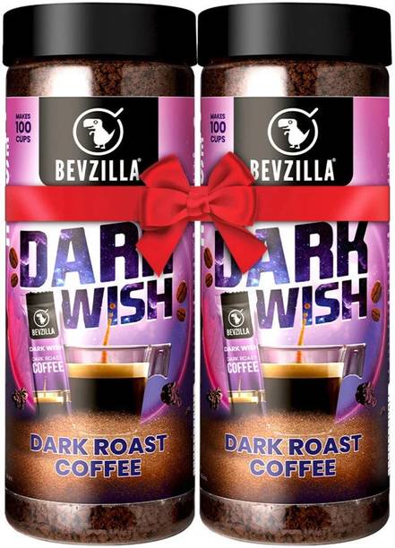 Bevzilla Pack of 2 Dark Wish Strong Coffee| Instant Coffee