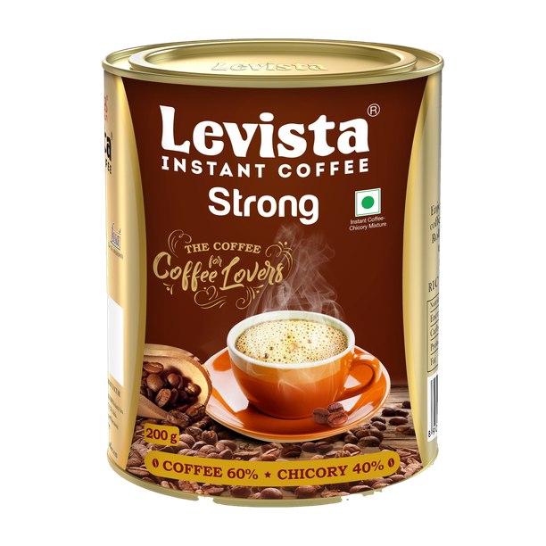 Levista Strong Chocory Mix 60:40 Instant Coffee 200 g, Chicory Flavoured