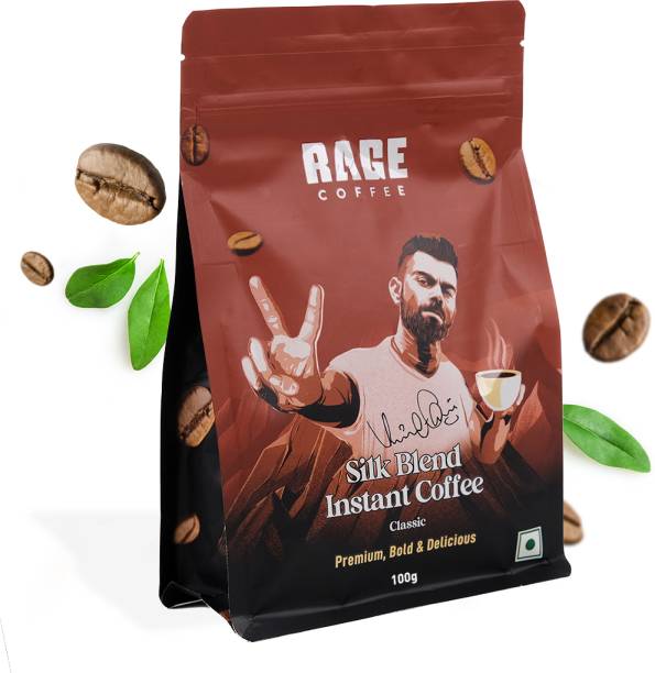RAGE Premium Silk Blend Classic - 100 Gm | 100% Pure Arabica Beans Instant Coffee
