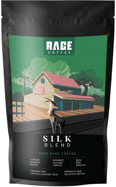 RAGE Silk Blend | 100% Pure Coffee | Bold And Smooth | Pack of 500 GMs Instant Coffee