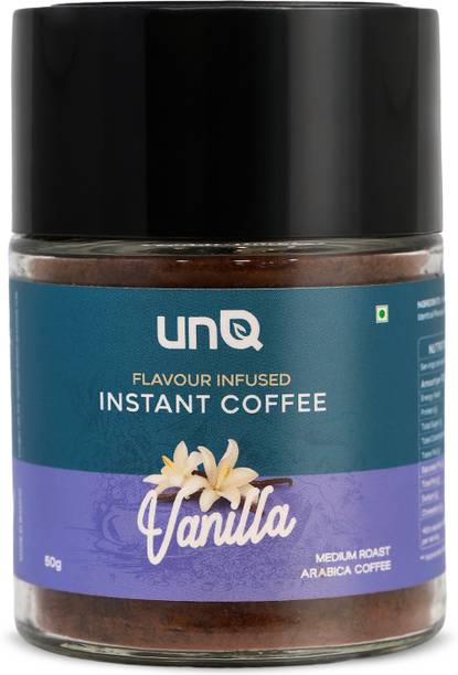 UNQ Vanilla Instant Coffee - Instant Blend |Arabica |Warm Or Chilled|Serve 25 Cups Instant Coffee