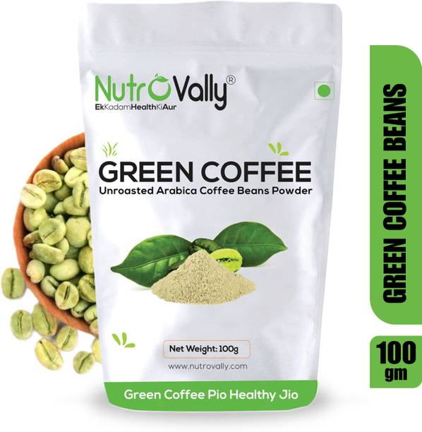 NutroVally Organic green coffee beans powder for weight loss. Instant Coffee