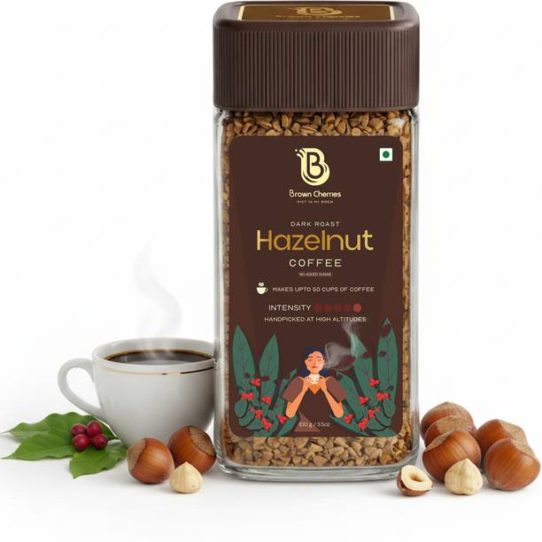 Brown Cherries Hazelnut Arabica Instant Coffee | Freeze Dried | Hot & Cold Brews Instant Coffee