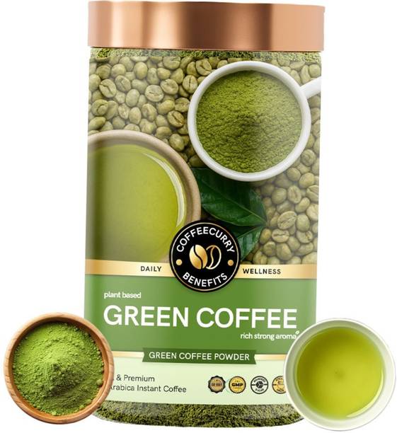 TEACURRY Green Coffee Bean- Premium Arabica Unroasted Coffee Bean for Weight Management | Instant Coffee