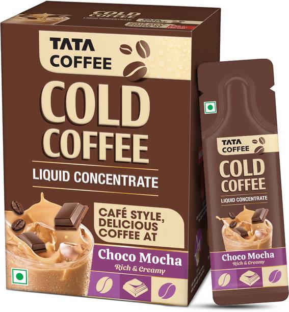 Tata Coffee Cold, Choco Mocha, Deliciously Rich & Creamy, Cafe-style, 20 Sachets Instant Coffee