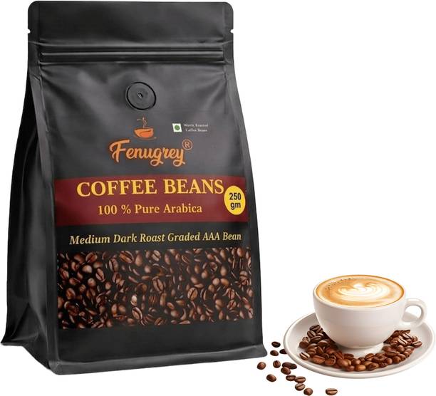 Fenugrey 100% Arabica Beans 250 gm AAA graded fresh roasted coffee beans(250GM) Coffee Beans