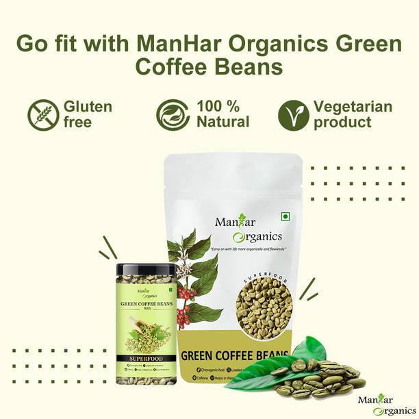 ManHar Organics Columbian Green Coffee Beans | Rich in Antioxidants | Supports Weight Management Coffee Beans