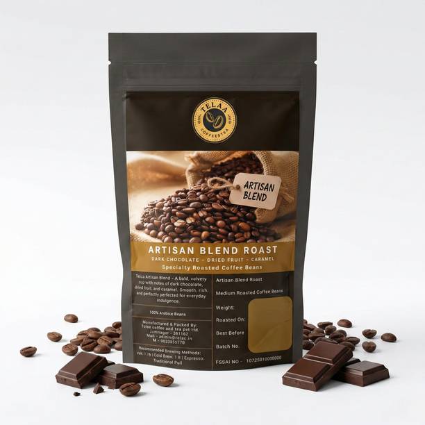 TELAA COFFEE & TEA Specialty 100% Arabica Medium Roast Coffee: Dark Chocolate, Fruit & Caramel Coffee Beans