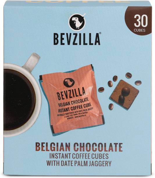 Bevzilla 30 Instant Coffee Cubes with Organic Date Palm Jaggery - Chocolate(Pack of 30) Instant Coffee