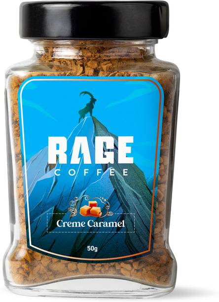 RAGE Coffee 50 Gms Creme Caramel Flavour - Premium Arabica Instant Coffee