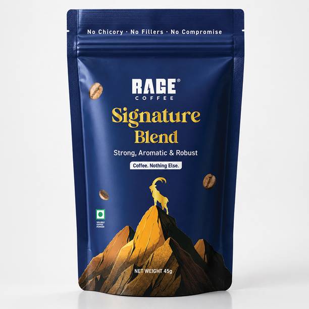 RAGE Signature Blend Instant Coffee | Strong, Aromatic & Robust | Instant Coffee 45 g