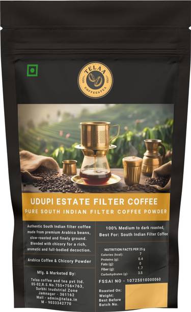 Telaa Coffee And Tea Udupi Estate South Indian Filter Coffee - Rich Decoction - Filter Coffee
