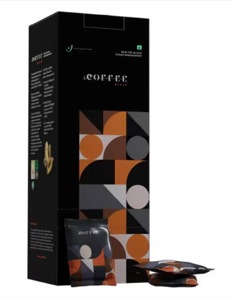 INDUSVIVA ICoffee Black 50 Sachet Of 10GM Each Instant Coffee