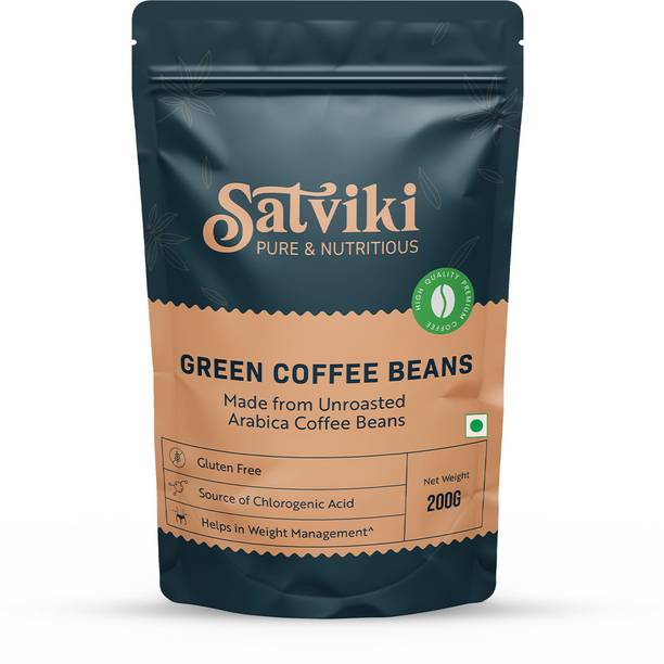 SATVIKI Green Coffee Beans | AAA Arabica | Unroasted & Natural | FSSAI Certified Coffee Beans