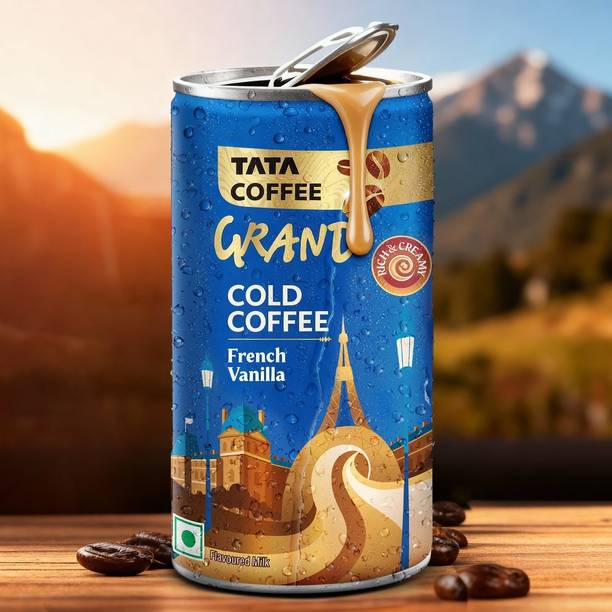 Tata Coffee Grand Ready To Drink Cold Coffee, French Vanilla Cold Brew Coffee