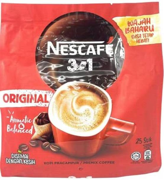 Nescafe 3in1 Original Aromatic & Balanced Instant Coffee 25 Sticks 18g Each Instant Coffee