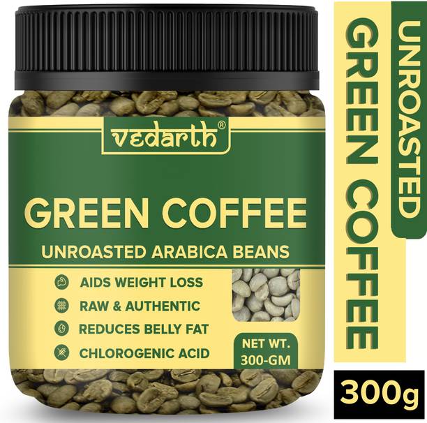 Vedarth Organics Green Coffee Beans (300g) for Weight Loss Management Coffee Beans