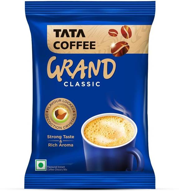 Tata Coffee Grand Classic, Strong Taste & Rich Aroma, With Flavour Locked Decoction Crystals Instant Coffee