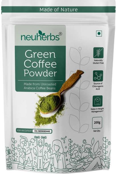 Neuherbs Green Coffee Beans Powder for Weight Loss Management Instant Coffee
