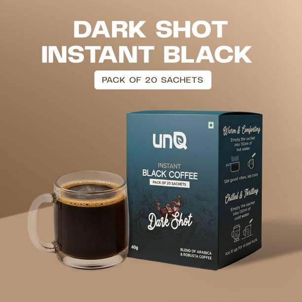UNQ Assorted Pack of 50 Instant Coffee Sachets| Arabica | 50 Cups (100g) Instant Coffee
