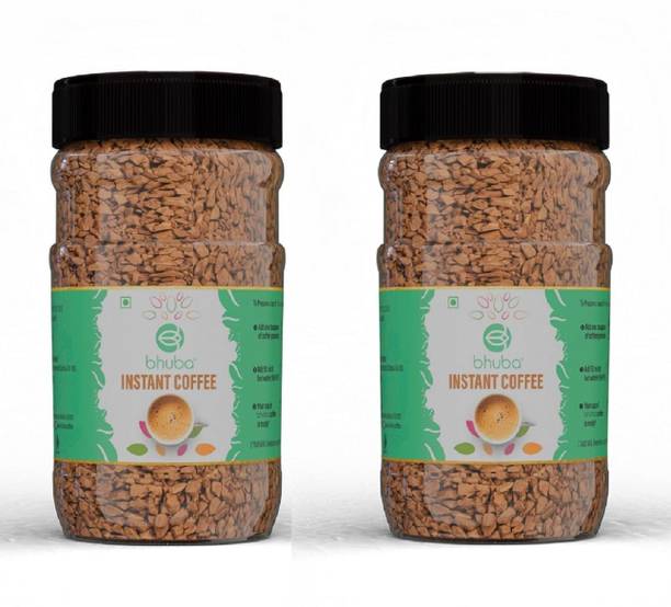 Bhuba Freeze Dried 100% Pure Instant Coffee Powder Glass Jar Instant Coffee