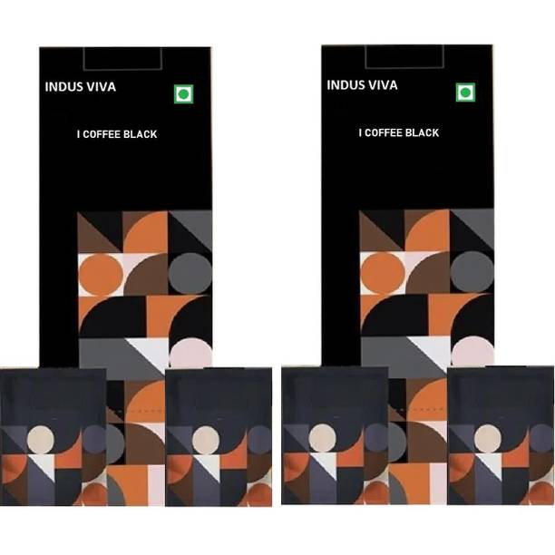 INDUS VIVA Black coffee for Diabetes Control - I Coffee- 50 Sachets X 10 each 500gm Instant Coffee