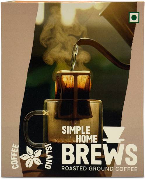 Coffee Island Simple Home Brews Pour Over Drip Bags | 5 Sachet Assorted Box | Ground Coffee Roast & Ground Coffee