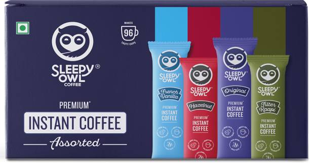 Sleepy Owl Flavoured Instant Coffee Sachets | Pack of 96 Instant Coffee