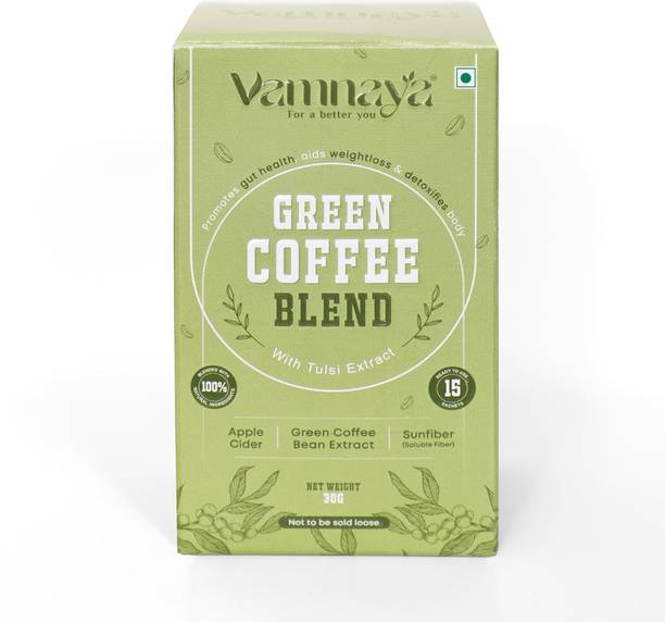 Vamnaya Green Coffee Blend with Sunfiber & ACV | Weight Loss, Gut Health & Energy Boost Instant Coffee